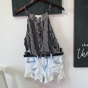 Bohemian off the shoulder peasant top